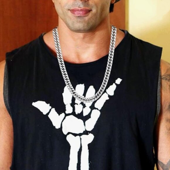 925 Sterling Silver Plated Stainless Steel 9mm Cuban Link Unique Closure - Picture 5 of 10